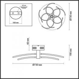 Потолочный светодиодный светильник Odeon Light Kola  - 2